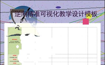 可視化教學(xué)設(shè)計圖片模板
